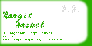 margit haspel business card